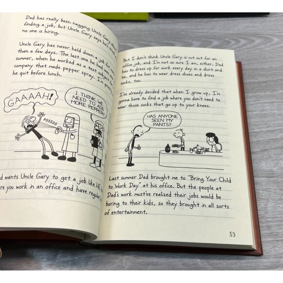 Diary of a Wimpy Kid Book Lot of 3 Hard Luck 3rd Wheel Old School Jeff Kinney HC - Picture 8 of 10